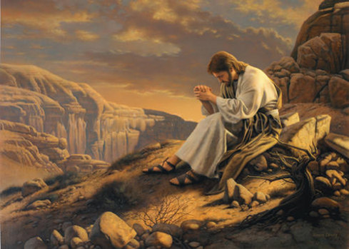 Jesus prepares in the wilderness