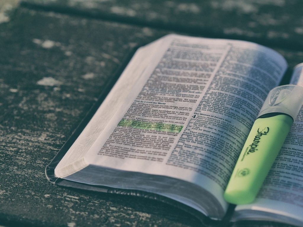 Bible and Highlighter