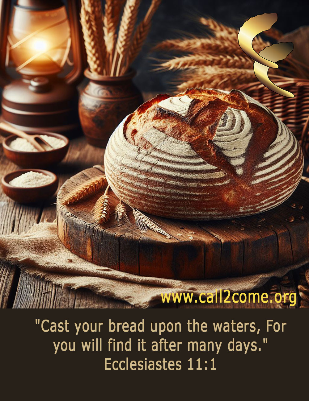 Cast Your Break Upon the Waters. Ecclesiastes 11:1